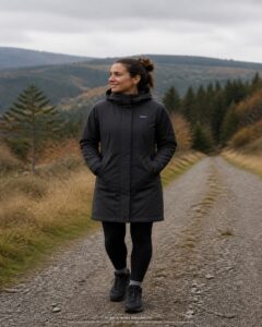 Mantel mit Stehkragen Parka mit Strickoptik Anthrazit | Patagonia | XS | Mantel-Damen
