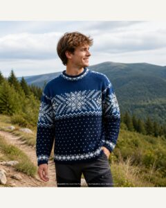 Wollpullover Norwegermuster Dunkelblau | Dale Of Norway | S | Pullover