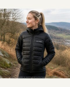 Steppjacke mit Kapuze Schwarz | VAUDE | L | jacken-Damen