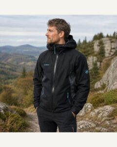 Hardshelljacke mit Kapuze Schwarz | Mammut | L